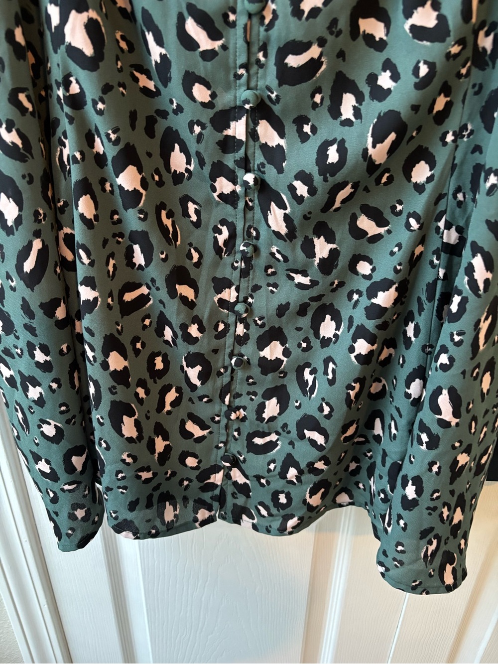 NWT Size 5 5X Torrid Leopard Tank Green Black Spaghetti Strap - Picture 9 of 11